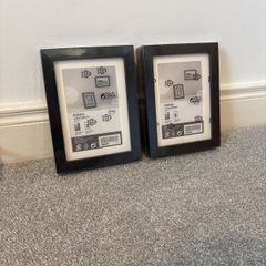 2 RIBBA IKEA picture frames for 5x7" (13x18cm) picture