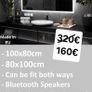 LED Bathroom Mirror Bluetooth Music Speakers Image 2