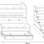 Kids bunk bed ROY 2 gloss finish FREE DELIVERY Image 8