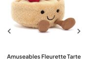 New JELLYCAT Fleurette Tarte Aux Fraises
