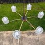 large vintage Danish chandelier c1970s Image 6