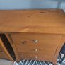 Matching bedside solid wood lockers Image 4