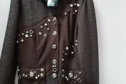 New designer jacket 50% wool.with tag