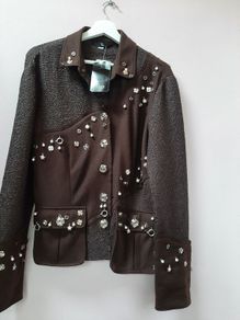 New designer jacket 50% wool.with tag