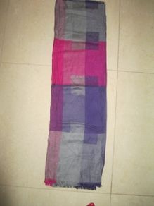 Charter Club Purple Multi-Coloured Scarf