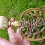 Victorian Brass Fire Dog or Antique Andiron Image 8