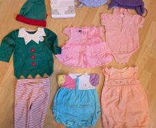 Baby Girl Clothing Lot (0-12m); Ralph Lauren, JoJo Maman Bebe, NWT Christmas Elf Set & More