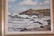 a small oil painting by neville henderson