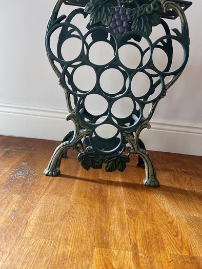 cast iron wine stand