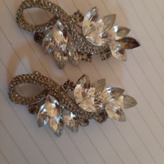 2 x matching brooches
