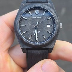 Lume infused Carbon Fiber Automatic Watch - Time Token