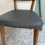 Vela Grey Faux Leather Dining Chairs Image 2
