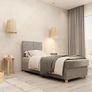 Single upholstered bed with storage box and mattress PIANO Image 4