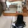 2 Sewing Machine one does zigzag right side main photo the other in left straight only just need a. Puller.  Both working Image 2