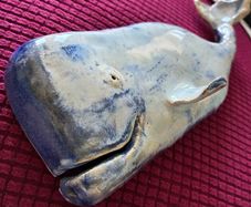 Handmade Whale Ceramic Wall Decor