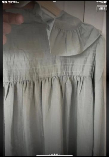 blouse Bnwt frilled collar blouse dipped back hem short feminine baloot size small (12) due to style
