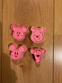 Disney character cookie cutters - set of 4