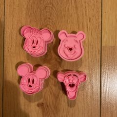 Disney character cookie cutters - set of 4