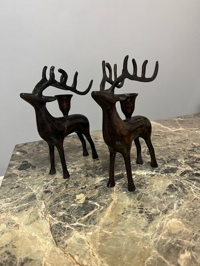Reindeer candlesticks