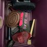Equestrian grooming box and brushes. Image 3