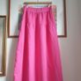 Pink linen skirt size uk 14 Image 7