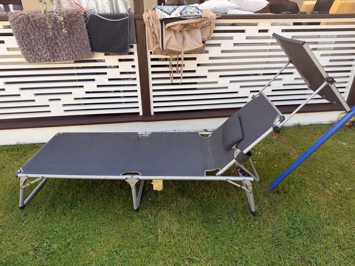 Sunbed Garden Bed Foldable with shade