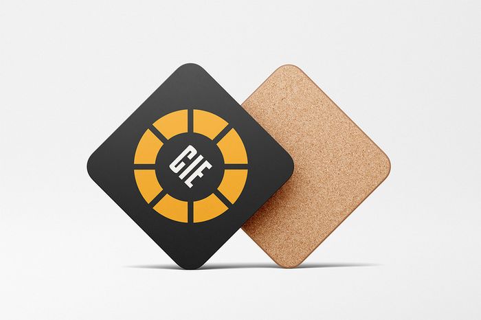 CIE Retro Square Coaster