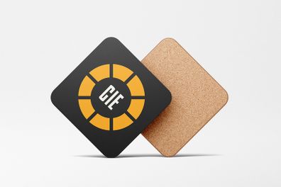 CIE Retro Square Coaster