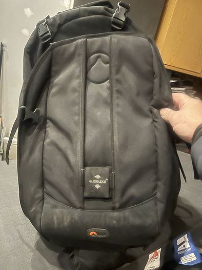 Large lowepro camera bag with quick side camera access