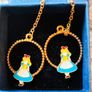 Alice in Wonderland Earrings Image 9