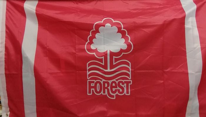 Nottingham Forest football flag 5ft x 3ft.