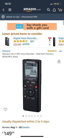 Olympus Voice Recorder