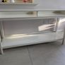 Hall table  (Off-white/creme, Glass top) Image 7