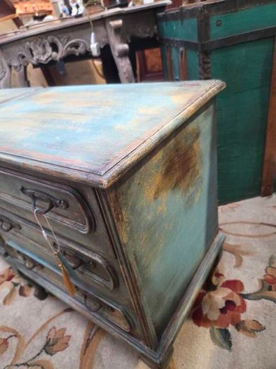 Vintage Upcycled Pair of Bedeside Lockers