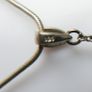 Vintage  Yellow Jade Bead Stone Jewelry. Yellow Jade Pendant  with Sterling Silver and chain length 18" - 21,5g Image 9