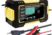 12V Intelligent Car Motorcycle Battery Charger Overheat Overcharge Multiple protection with LCD Display Car Charger Accessories