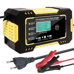 12V Intelligent Car Motorcycle Battery Charger Overheat Overcharge Multiple protection with LCD Display Car Charger Accessories