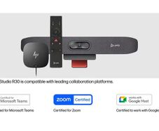 POLY BUNDLE: Studio USB R30 + HP G5 Poly Studio R30 Audio & Video Bar with USB-C Dock G5  Compatible with Zoom Microsoft Teams