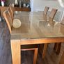 Dining Table 2m and 6 Chairs Solid Oak Image 5