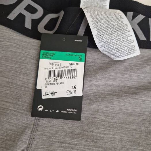 NIKE womens bnwt grey leggings size xl