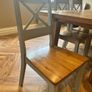 solid oak dining table and chairs Image 3
