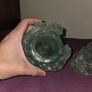 Antique Chinese Green Quartz Carved Lidded Jar Image 7