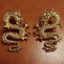 Golden Dragon Earrings Intricate & Bold Image 7