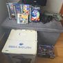 Sega Saturn w/ 3D Control Pad, Arcade Racer, Lightgun and Games Image 3