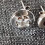 3 x  silver earrings Image 4