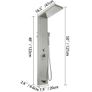 5 in 1 Shower Tower Panel fashion Stainless Steel with shower screen Bathroom electric shower (FREE SHIPPING) Image 8