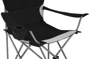 Camping Chair, Padded Camping Chairs for Adults with Armrests and Cup Holder, Heavy Duty Folding Chair Portable for Fishing Beach, Perfect for Caravan Trips, BBQs, Garden, Picnic, Travelling (FREE SHIPPING)