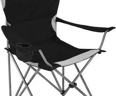 Camping Chair, Padded Camping Chairs for Adults with Armrests and Cup Holder, Heavy Duty Folding Chair Portable for Fishing Beach, Perfect for Caravan Trips, BBQs, Garden, Picnic, Travelling (FREE SHIPPING)