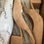 Unisa beige sling back suede shoes Image 6