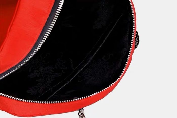 Brand new Designer red brocade crossbody